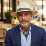 Chapeau Panama tressé avec ruban chevron noir et blanc – Image 19