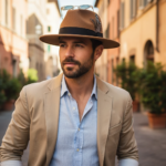 Chapeau fedora avec plume décorative – Image 12