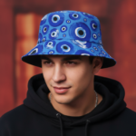 Bob imprimé œil protecteur – Style mystique et protection solaire – Image 6