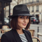 Chapeau de soleil en paille style cowboy – Image 14