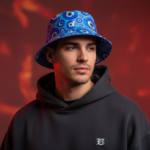 Bob imprimé œil protecteur – Style mystique et protection solaire – Image 3