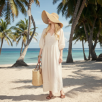 Chapeau de paille élégant à large bord – Image 8