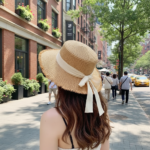 Chapeau de paille bohème en raphia