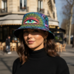 Bob imprimé psychédélique style unique – Image 3