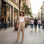 Canotier en paille élégant avec ruban – Image 10