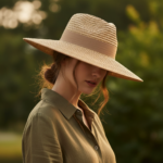 Chapeau de paille élégant à large bord – Image 26