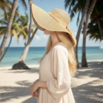 Chapeau de paille élégant à large bord – Image 9