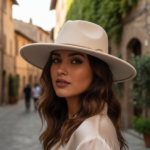 Chapeau fedora femme avec lanière et boucle dorée – Image 10
