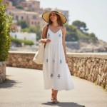 Chapeau de paille élégant à large bord – Image 32