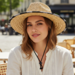 Chapeau de paille à large bord style surf et plage – Image 11