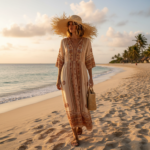 Chapeau de paille bohème à large bord effiloché – Image 6