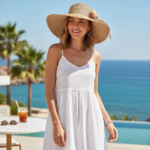 Chapeau de paille élégant à large bord – Image 15