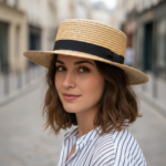 Chapeau canotier en paille – classique chic – Image 9