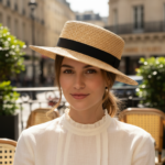 Chapeau canotier en paille – classique chic