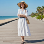 Chapeau de paille élégant à large bord – Image 31