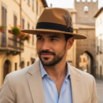Chapeau fedora avec plume décorative – Image 10