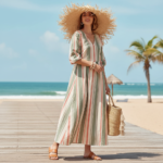 Chapeau de paille bohème à large bord effiloché – Image 5