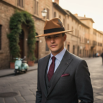 Chapeau fedora avec plume décorative – Image 8