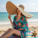 Chapeau XXL en paille – Élégance et protection ultime contre le soleil