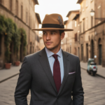 Chapeau fedora avec plume décorative – Image 7