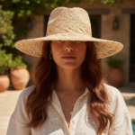 Chapeau de paille en raphia pour femmes