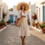 Chapeau de paille bohème à large bord effiloché – Image 4