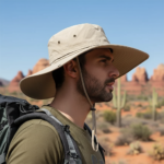 Chapeau de randonnée large bord pour homme