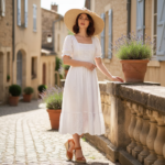 Chapeau de paille élégant à large bord – Image 13