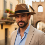 Chapeau fedora avec plume décorative – Image 5