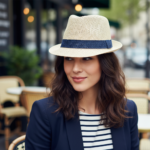 Chapeau de soleil en paille style cowboy – Image 10