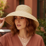 Chapeau de paille tressé style bohème – Image 6
