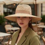 Chapeau de paille élégant à large bord – Image 25