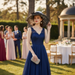 Chapeau de mariage femme élégant avec voile et fleurs en organza – Image 13