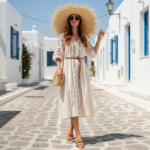 Chapeau de paille bohème à large bord effiloché – Image 9