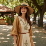 Chapeau de paille élégant à large bord – Image 33