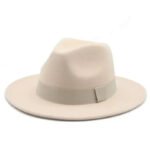 Chapeau fedora femme avec lanière et boucle dorée – Image 12