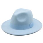 Chapeau fedora à bande ton sur ton – Image 5
