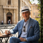 Chapeau panama classique blanc avec ruban noir – Image 6