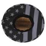 Chapeau de paille à large bord style surf et plage – Image 3