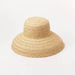 Chapeau de paille tressé style bohème