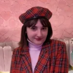 Béret à motif écossais en coton unisexe – Image 3