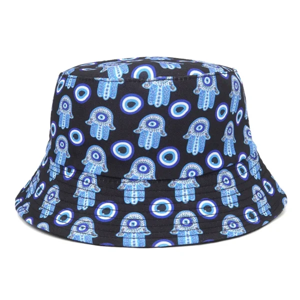 Bob imprimé œil protecteur – Style mystique et protection solaire – Image 10
