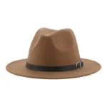 Chapeau fedora à lanière noire