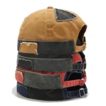 Casquette docker vintage bicolore style urbain – Image 2