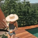 Chapeau de paille bohème et décontracté à bord effiloché – Image 9