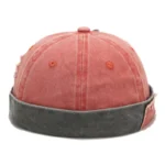Casquette docker vintage bicolore style urbain – Image 11