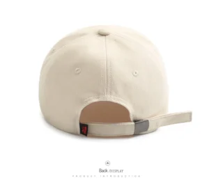 Casquette beige à logo brodé “S” style urbain et minimaliste – Image 6