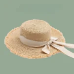 Chapeau de paille bohème en raphia – Image 4