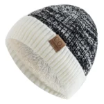 Bonnet côtelé doublé polaire chaleur et style pour l’hiver – Image 2