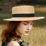 Chapeau canotier en paille – classique chic – Image 3